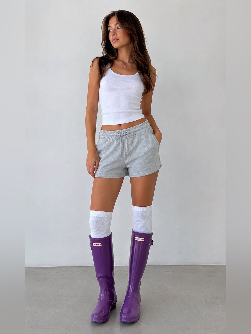 Hunter Purple Waterproof Winter & Rain Boots | Classic Style 5M